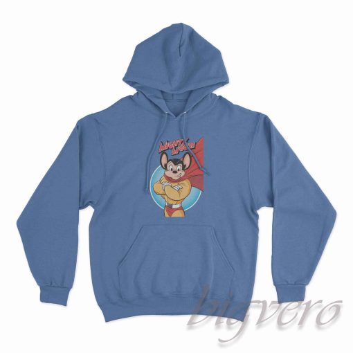 Mighty Mouse Character Hoodie Blue