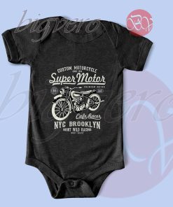 Super Motorcycle NYC Brooklyn Baby Bodysuits