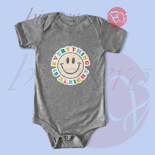 Everything Gonna Be Alright Baby Bodysuits Grey