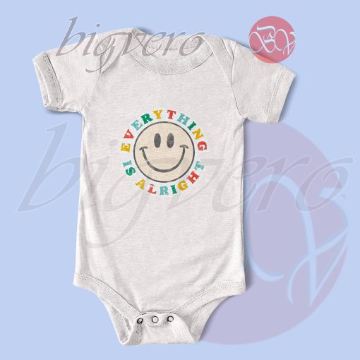 Everything Gonna Be Alright Baby Bodysuits White