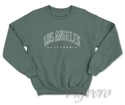 Los Angeles California Sweatshirt Green