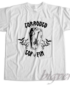 Corroded Coffin Guitar Eddie Munson T-Shirt