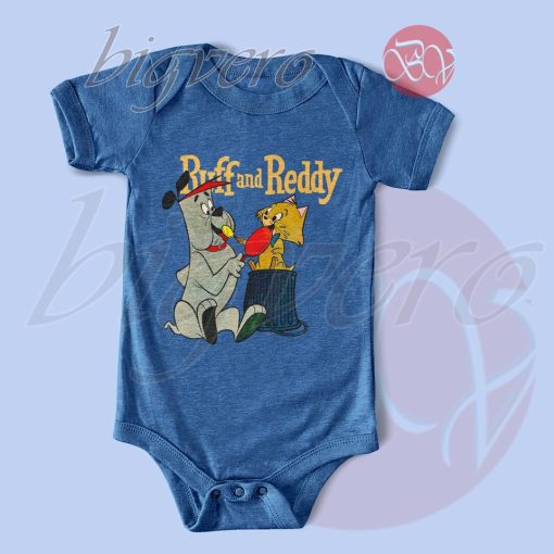 Ruff and Reddy Baby Bodysuits Color Blue