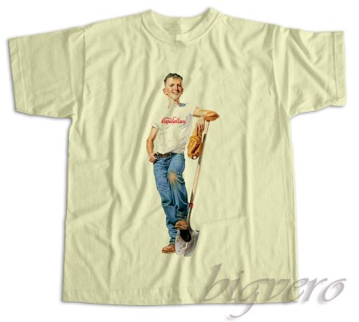 Enjoy Capitalism T-Shirt Color Cream