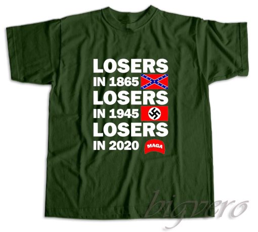George Clooney Losers In 1865 T-Shirt Color Dark Green