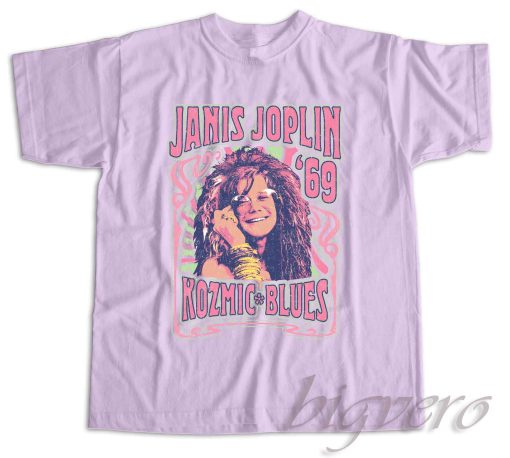 Janis Joplin Kozmic Blues T-Shirt Color Lilac