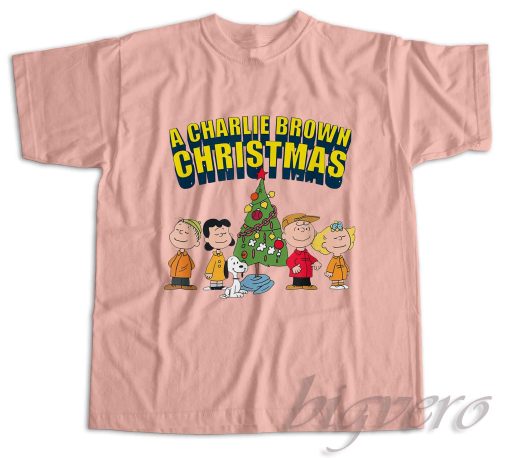 Charlie Brown Christmas T-Shirt Color Pink