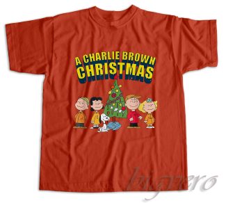 Charlie Brown Christmas T-Shirt Color Red