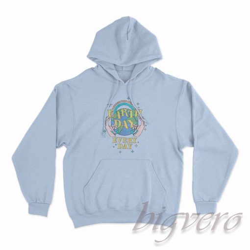 Earth Day Everyday Hoodie Color Light Blue