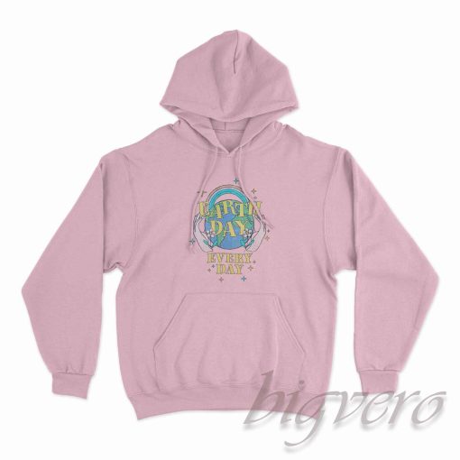 Earth Day Everyday Hoodie Color Pink