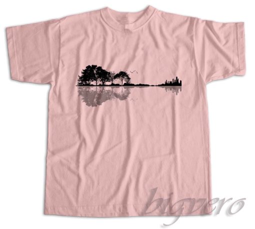 Nature Guitar T-Shirt Color Pink