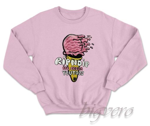 Ice Cream Sweatshirt Color Pink