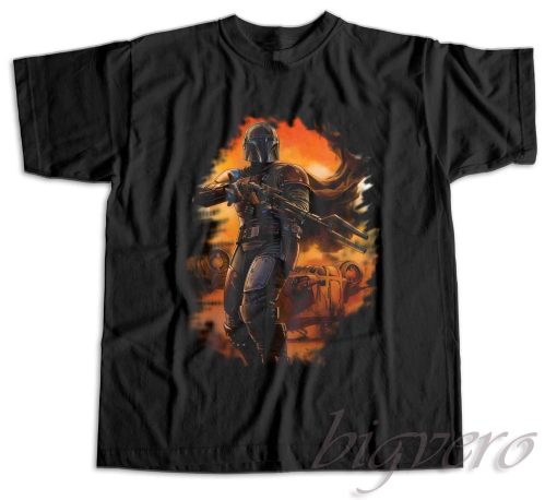 The Mandalorian Season 3 Star Wars T-Shirt Color Black