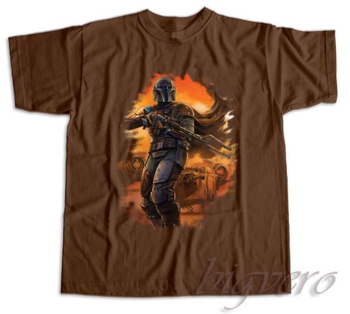 The Mandalorian Season 3 Star Wars T-Shirt Color Brown