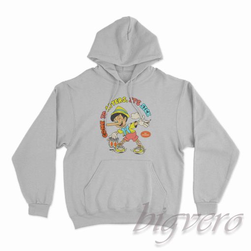 Pinocchio Come To After It's Sick Hoodie Color Grey