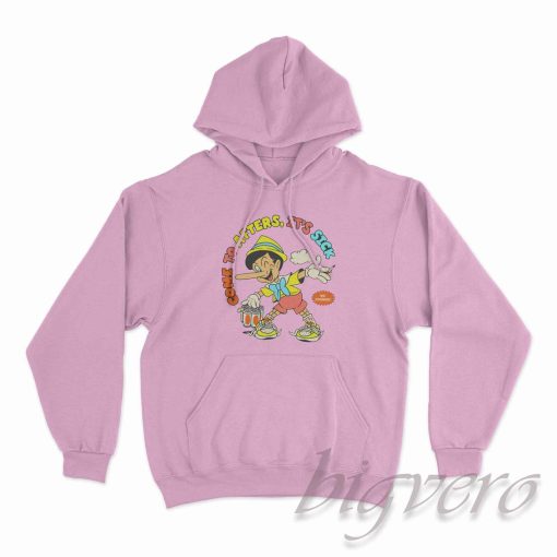 Pinocchio Come To After It's Sick Hoodie Color Pink