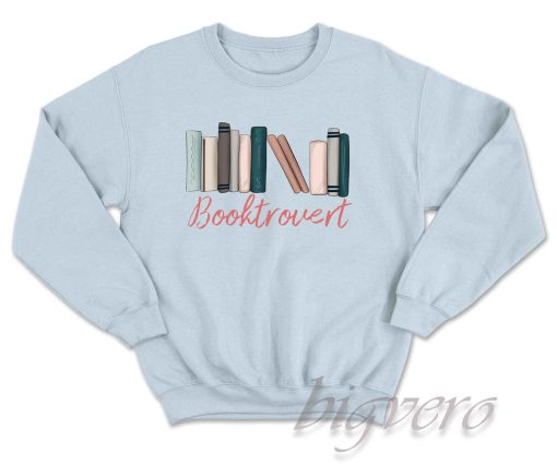 Booktrovert Sweatshirt Color Light Blue