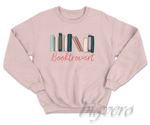 Booktrovert Sweatshirt Color Pink