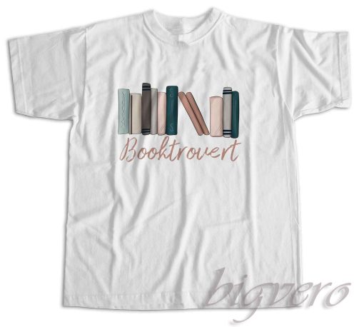Booktrovert T-Shirt Color White