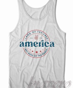 4th Of July Land Of The Free Tank Top