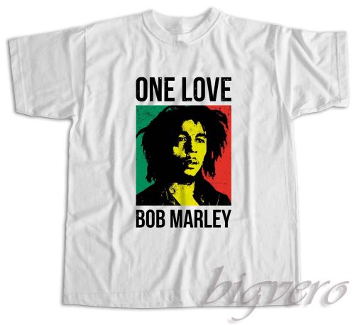 Bob Marley One Love T-Shirt Color White