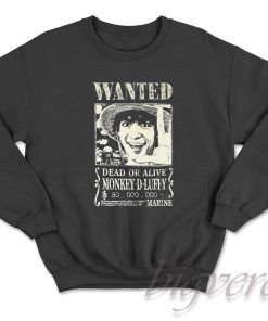 One Piece Luffy Live Action Wanted Poster Sweatshirt