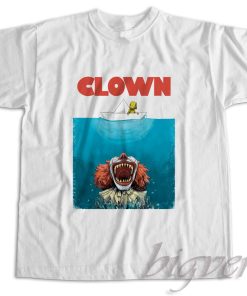 Jaws Clown Halloween Parody T-Shirt
