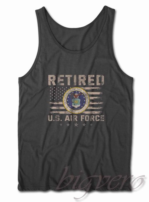 Retired US Air Force Veteran Tank Top