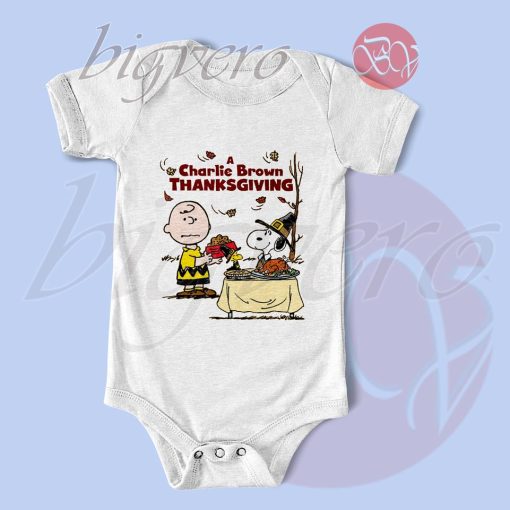 Charlie Brown Thanksgiving Baby Bodysuits